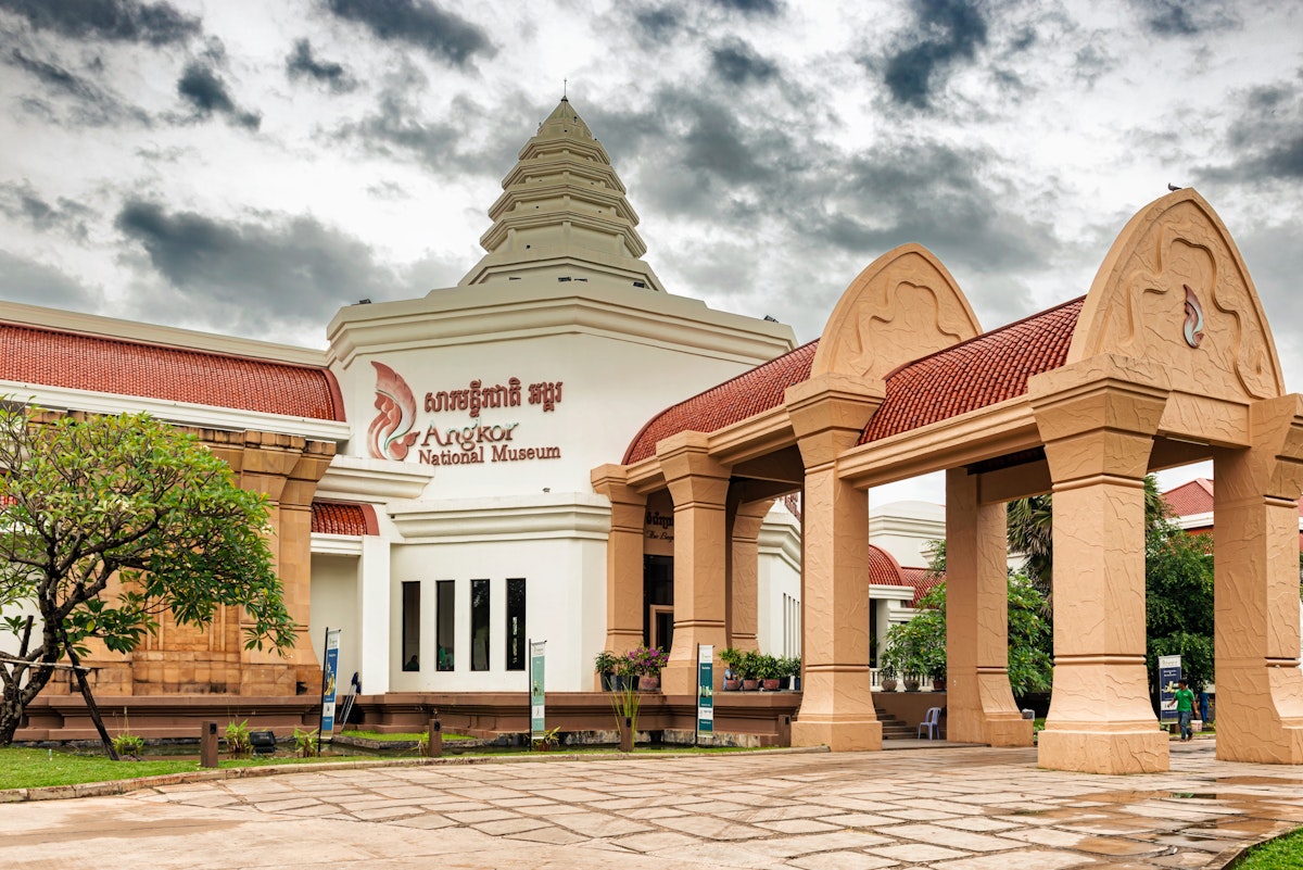 Entrance to Angkor National Museum, Siem Reap, Cambodia.