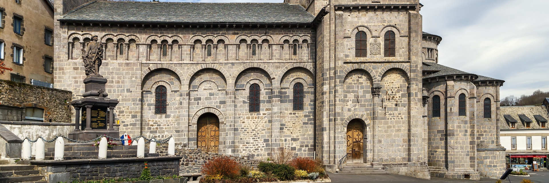 Notre-Dame Basilica is a Romanesque Auvergnat church located in Orcival, France.