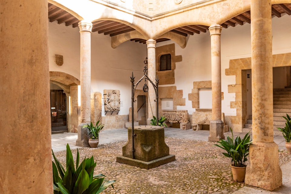 Salamanca. Spain. The courtyard of the Museo de Salamanca (Casa de los Doctores de la Reina).