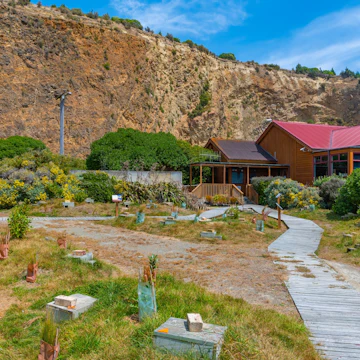 Observation area of Oamaru Blue Penguin Colony in New Zealand.