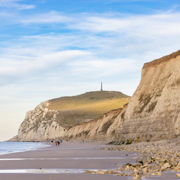 Seascape of the opal coast of Cap Blanc Nez.