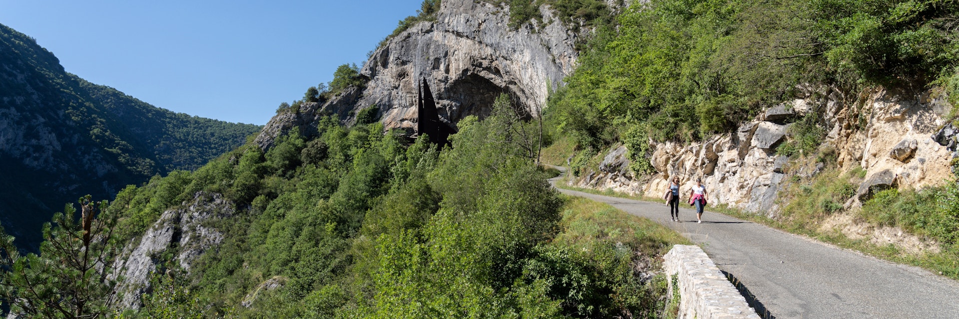 Eentrance of the cave of Niaux.
