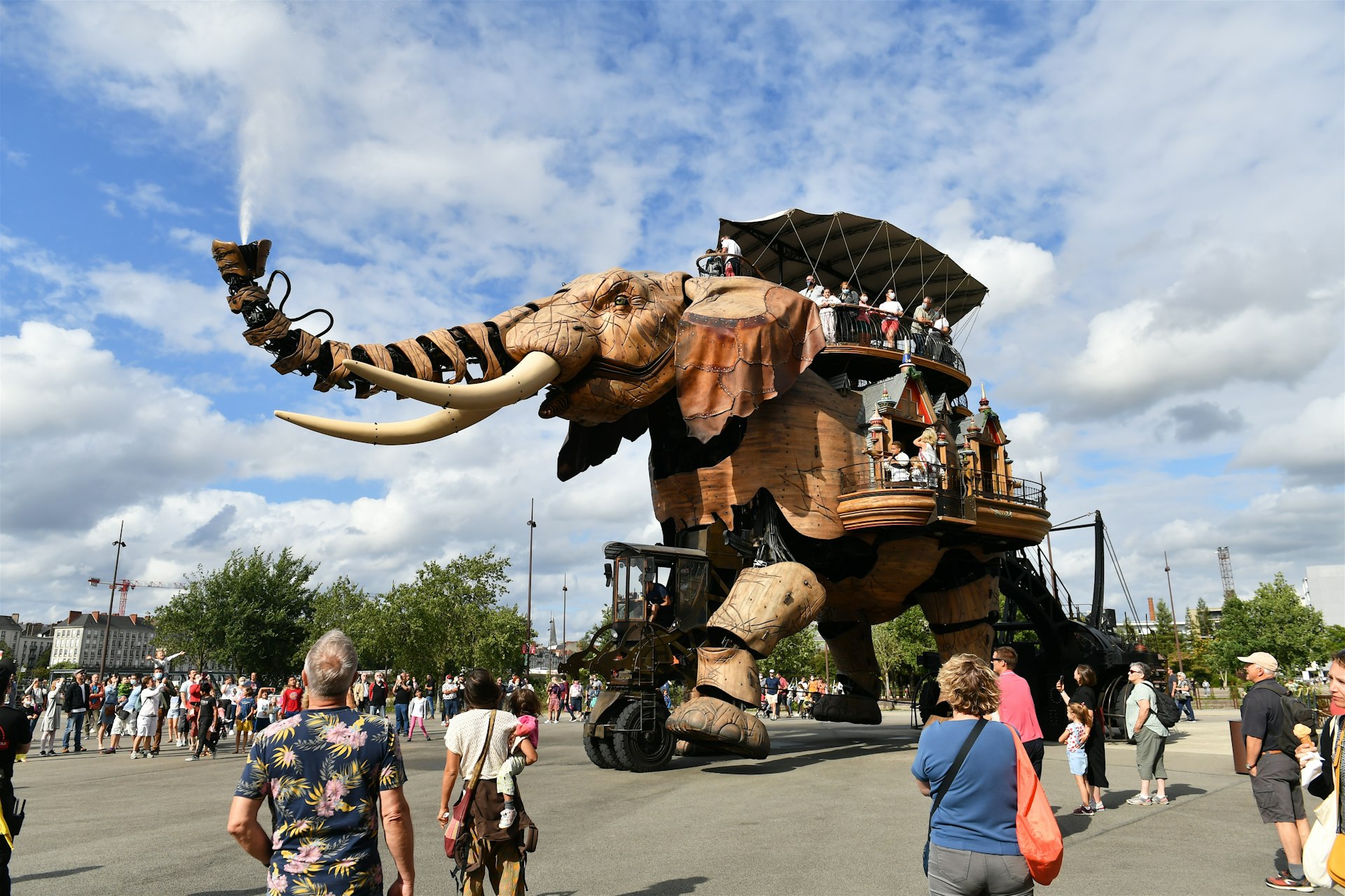 The giant elephant at Les Machines de l’île, Nantes, France