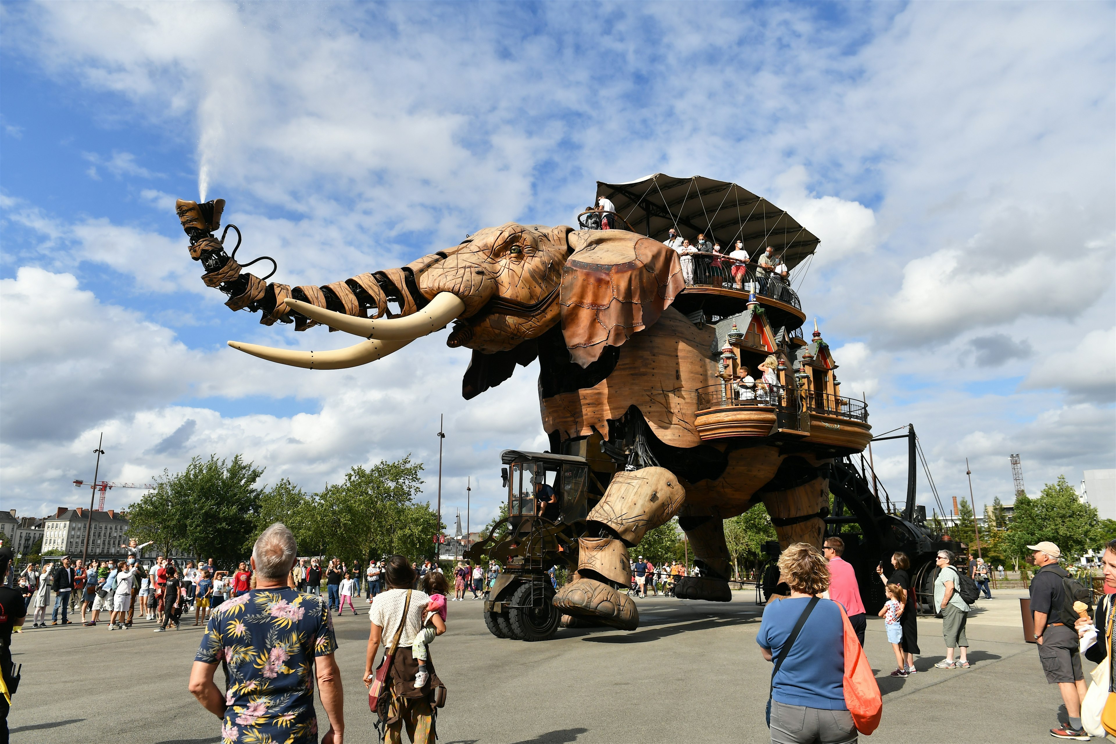 The giant elephant at Les Machines de l’île, Nantes, France