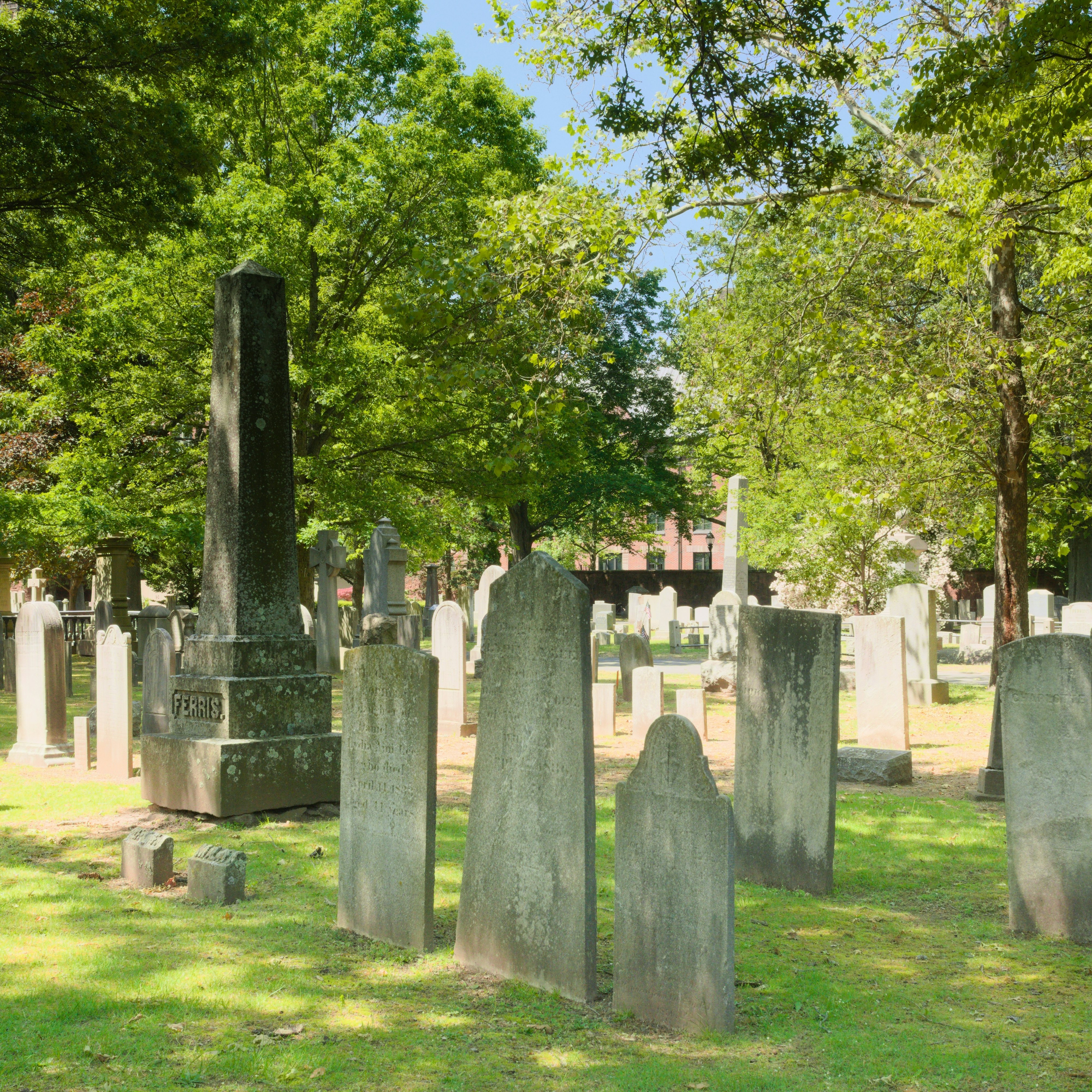 Photo of a very old, vintage, antique tombstone (headstone) at the historic Grove Street Cemetery, one of the oldest burial grounds in New Haven, Connecticut, USA. ; Shutterstock ID 2312436465; your: Barbara Di Castro; gl: 65050; netsuite: digital; full: poi
2312436465