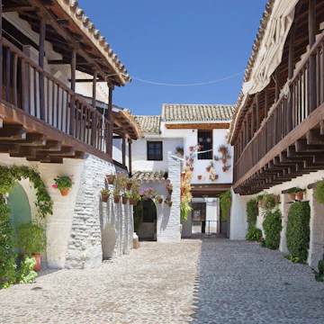 The yard (pacio) of Centro de Flamenco Fosforito or Musuem of Flamenco.