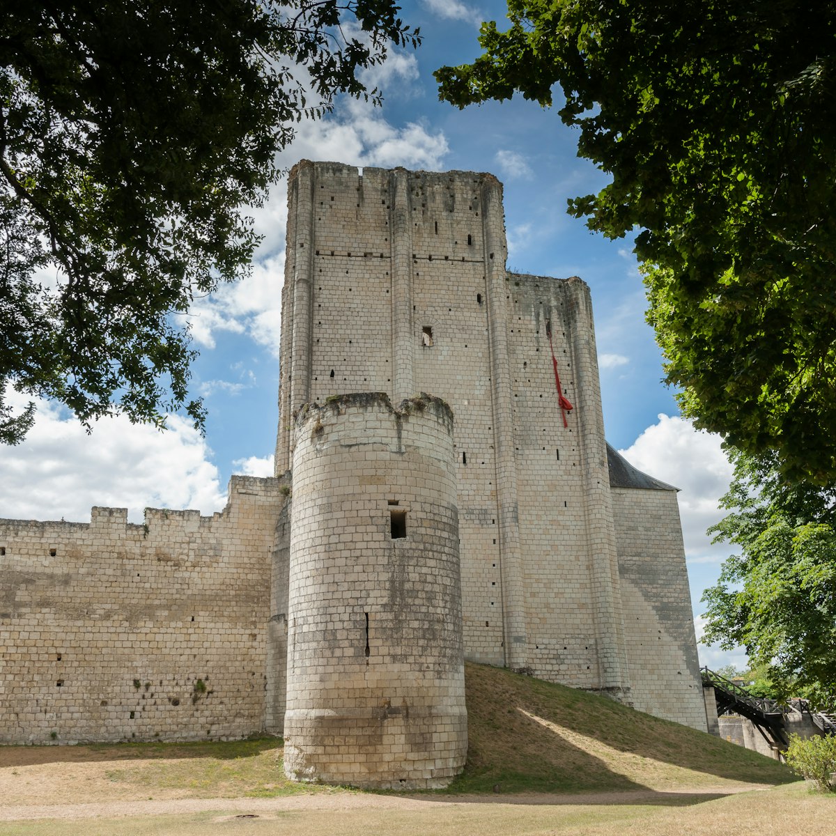 Medieval Donjon Tower of the castle in Loches, France.