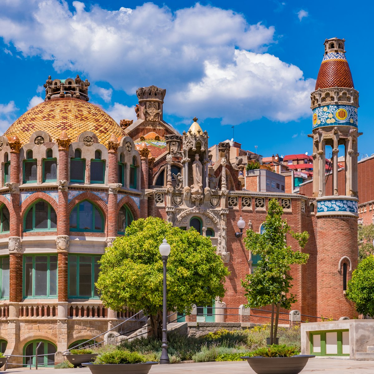 Hospital de Sant Pau in Barcelona, Spain - A UNESCO World Heritage Site.