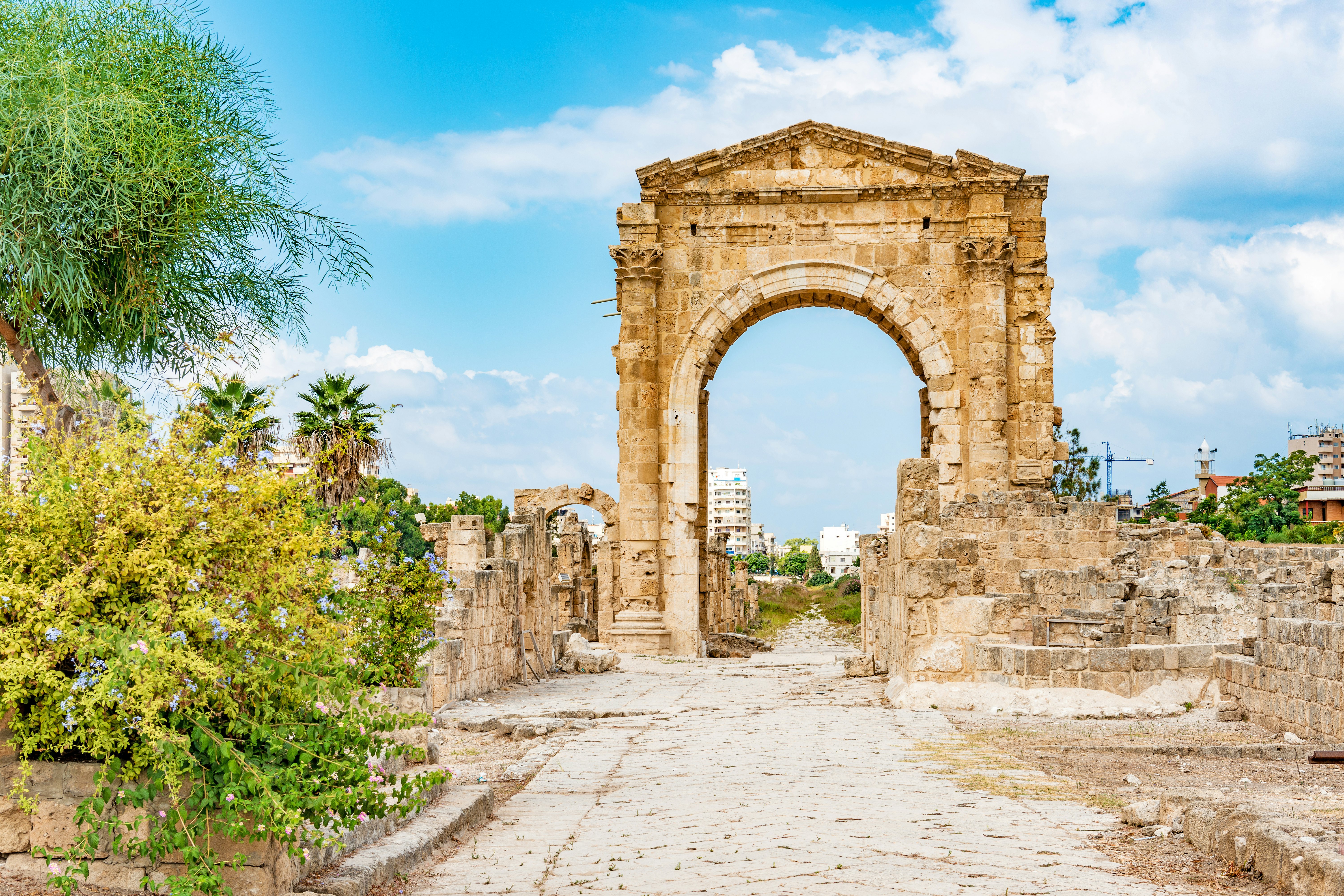 Al Bass archaeological site in Tyre, Lebanon.