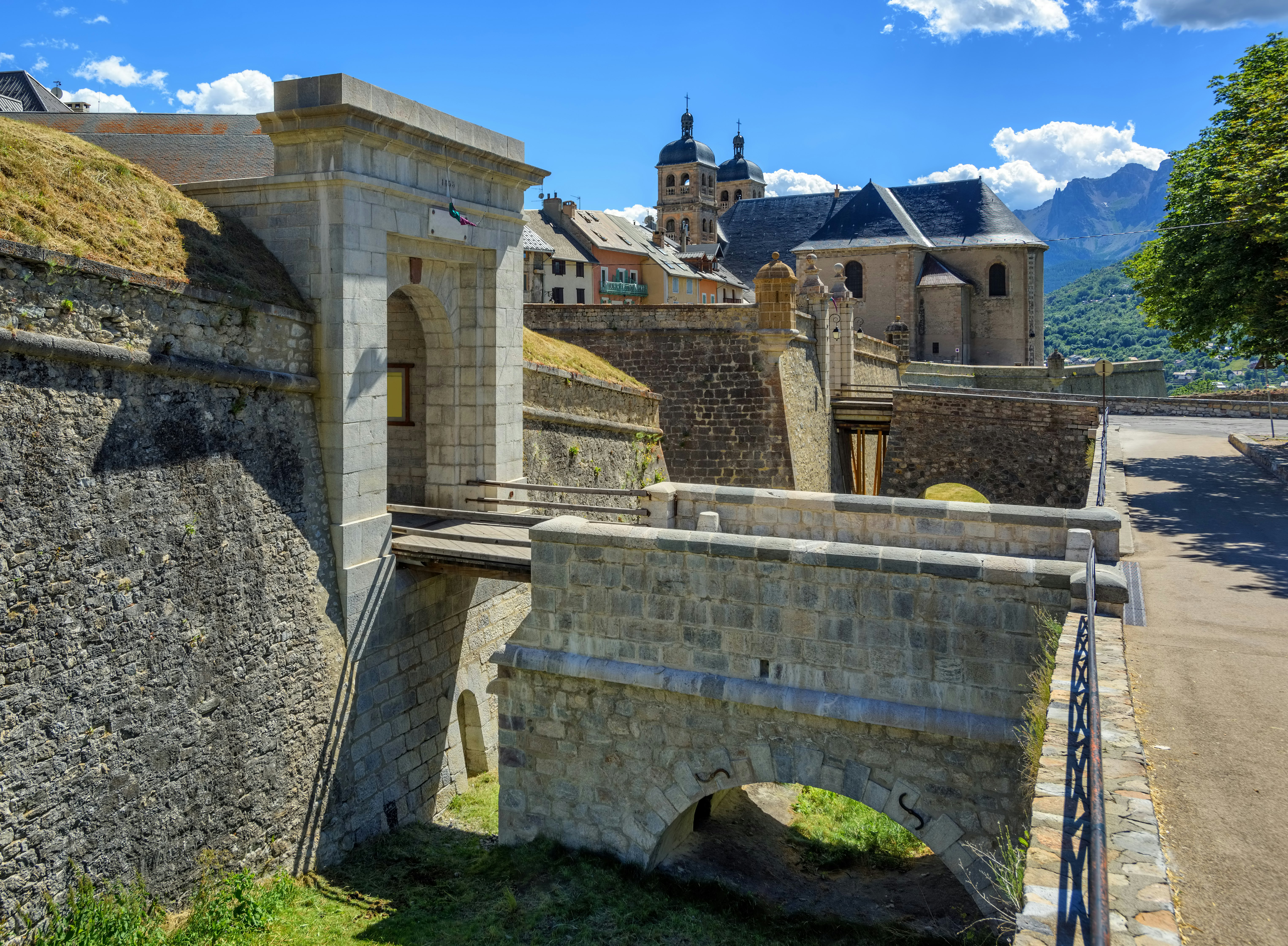The City Walls of the Old Town of Briancon, built by Vauban, are a Unesco World Culture Heritage site.