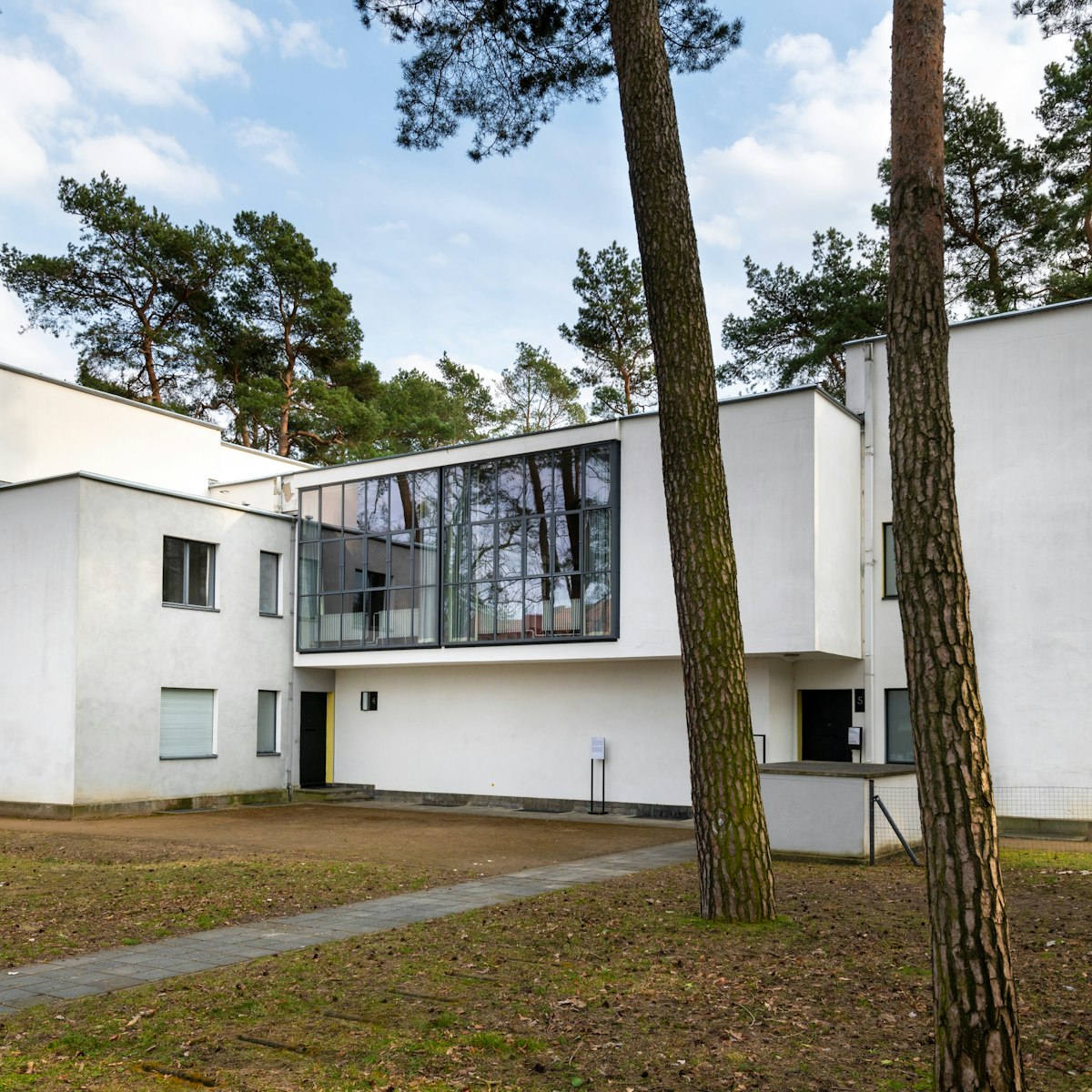 The Bauhaus master house building designed by architect Walter Gropius in 1925, Dessau, Germany.