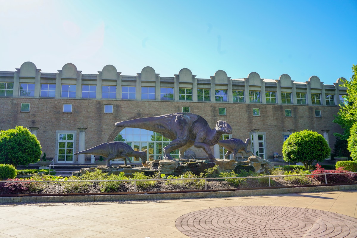 Facade of Fernbank Museum of Natural History in Atlanta. 