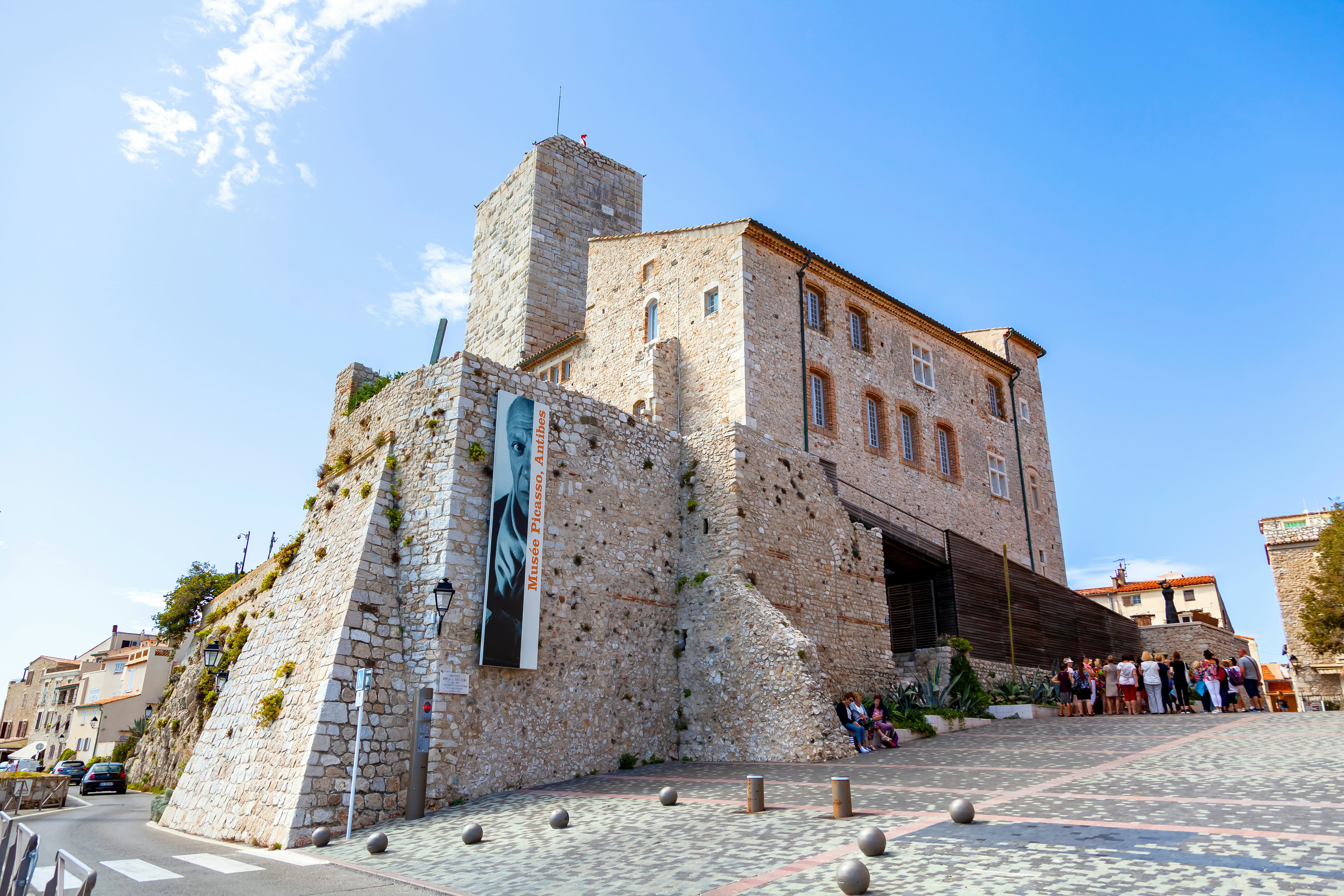 The Picasso Museum at Grimaldi Castle in Antibes, France.