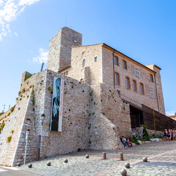 The Picasso Museum at Grimaldi Castle in Antibes, France.