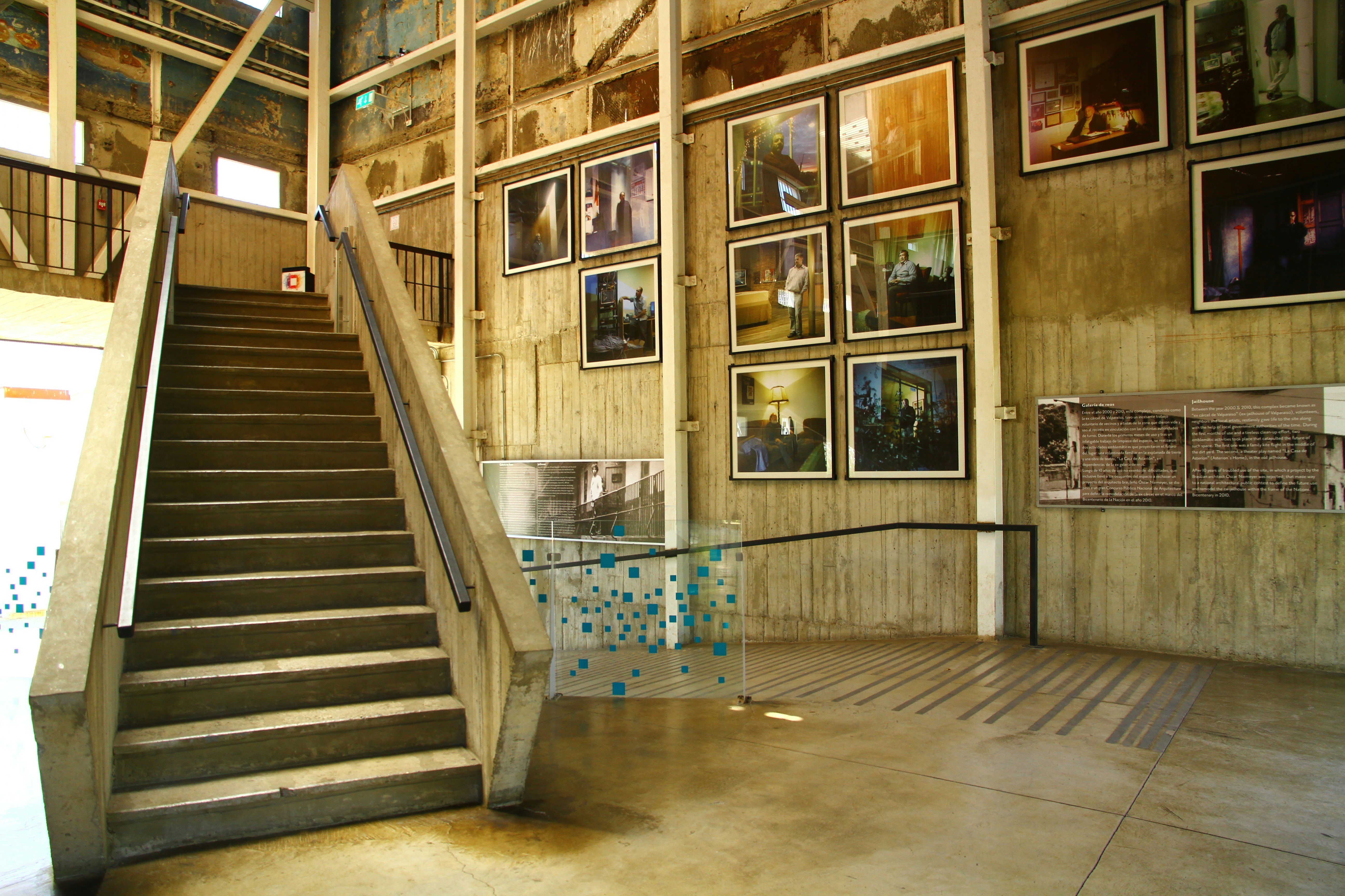 An interior view from the old jail building in Valparaiso Cultural Park. 