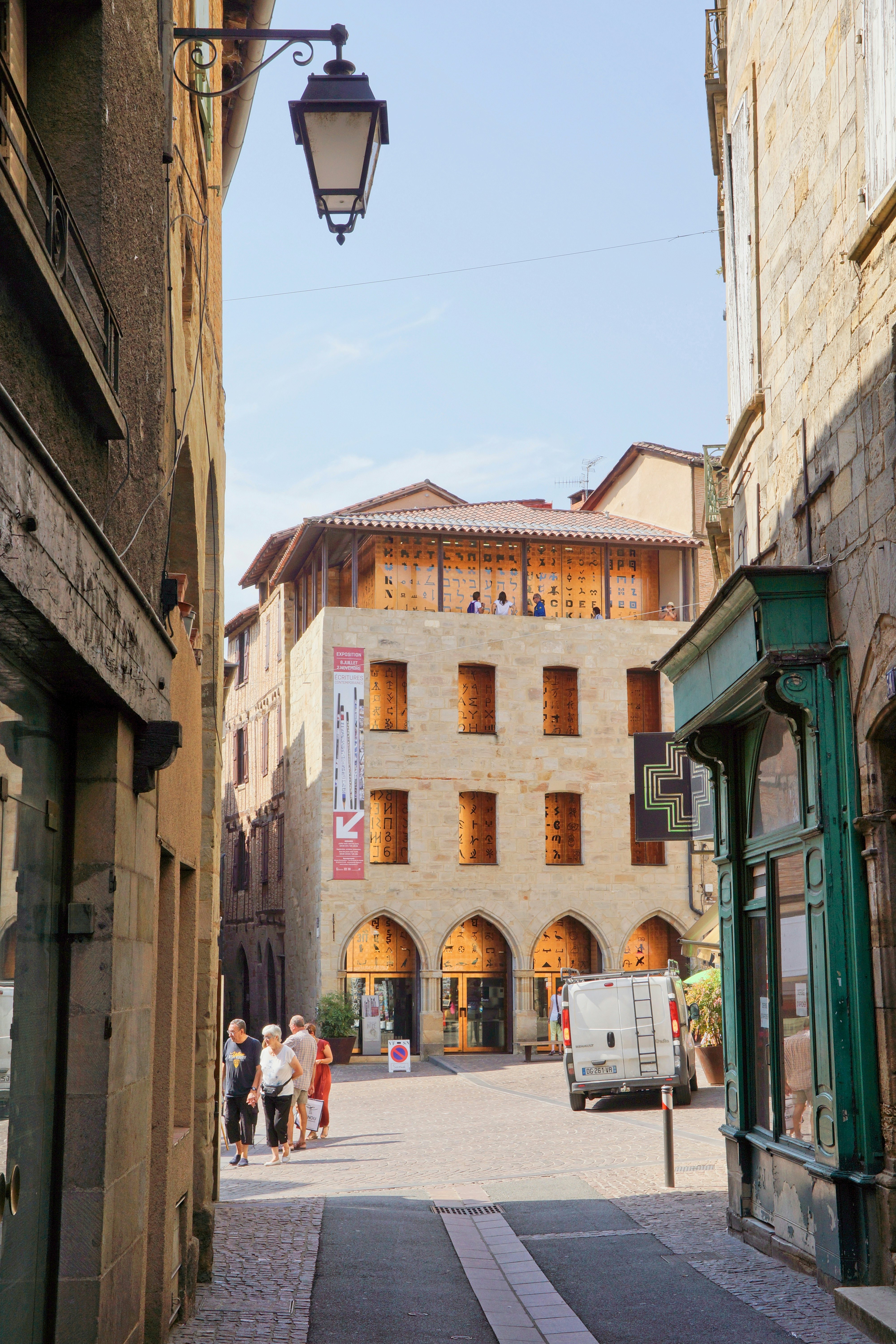 Musée Champollion on a square in Figeac, France.