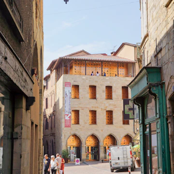 Musée Champollion on a square in Figeac, France.