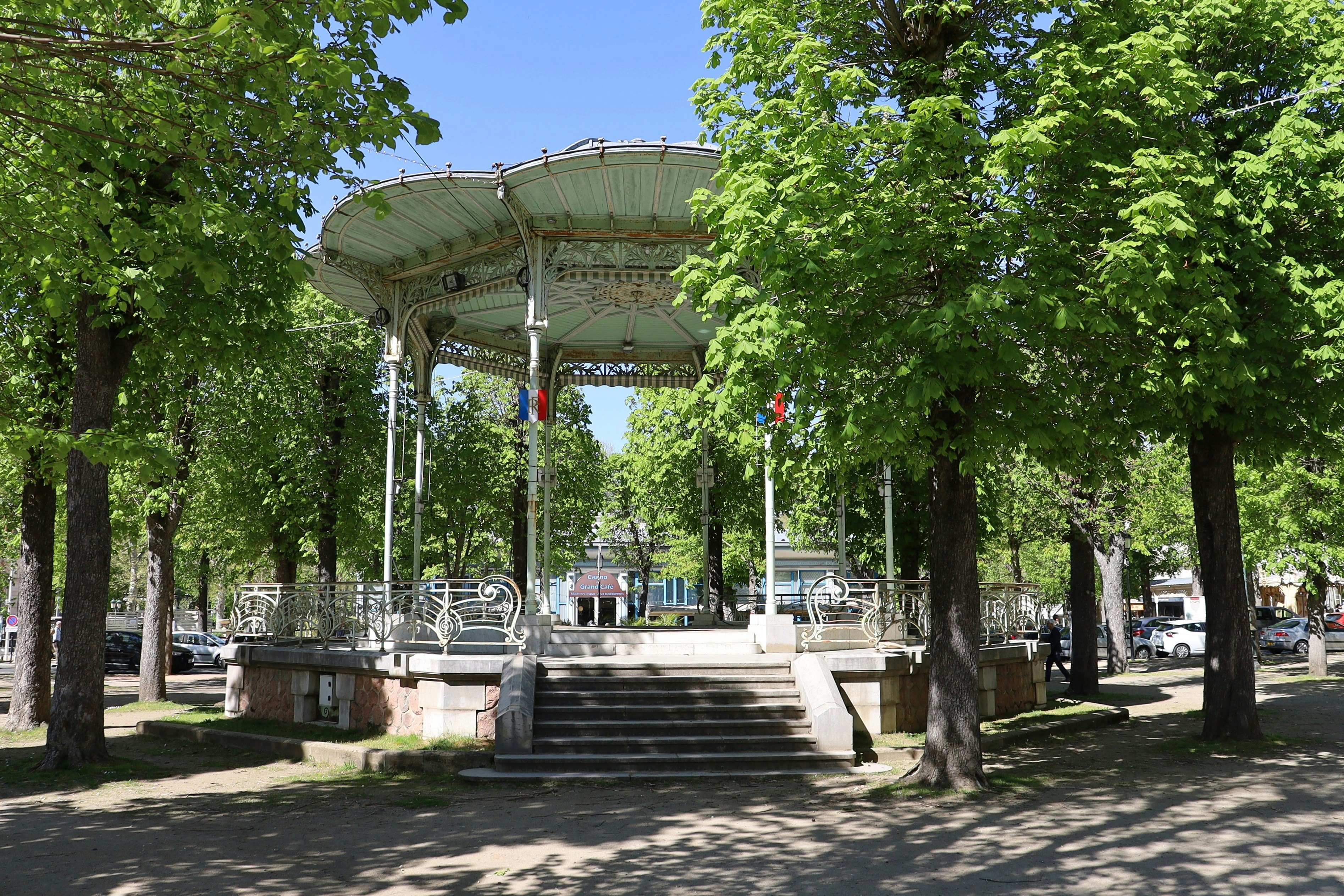 Gazebo in the Parc des Sources, Vichy, France.