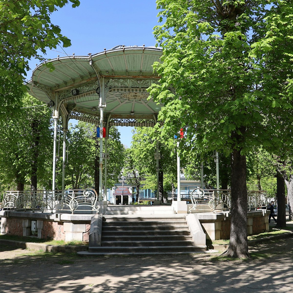 Gazebo in the Parc des Sources, Vichy, France.