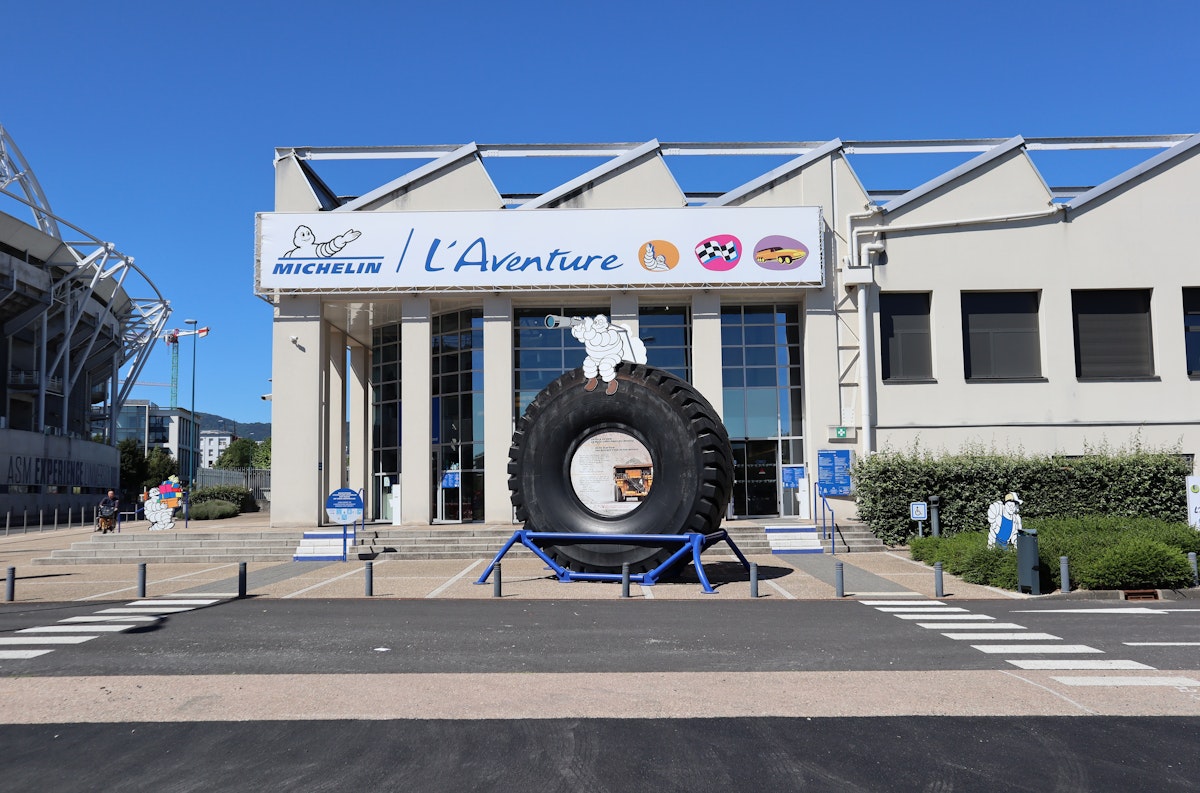 "Michelin Adventure" facade, a French museum dedicated to the Michelin group located in Clermont-Ferrand, France.
