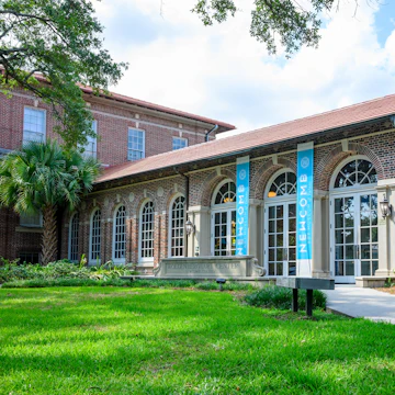 Entrance to Newcomb Art Museum of Tulane University.