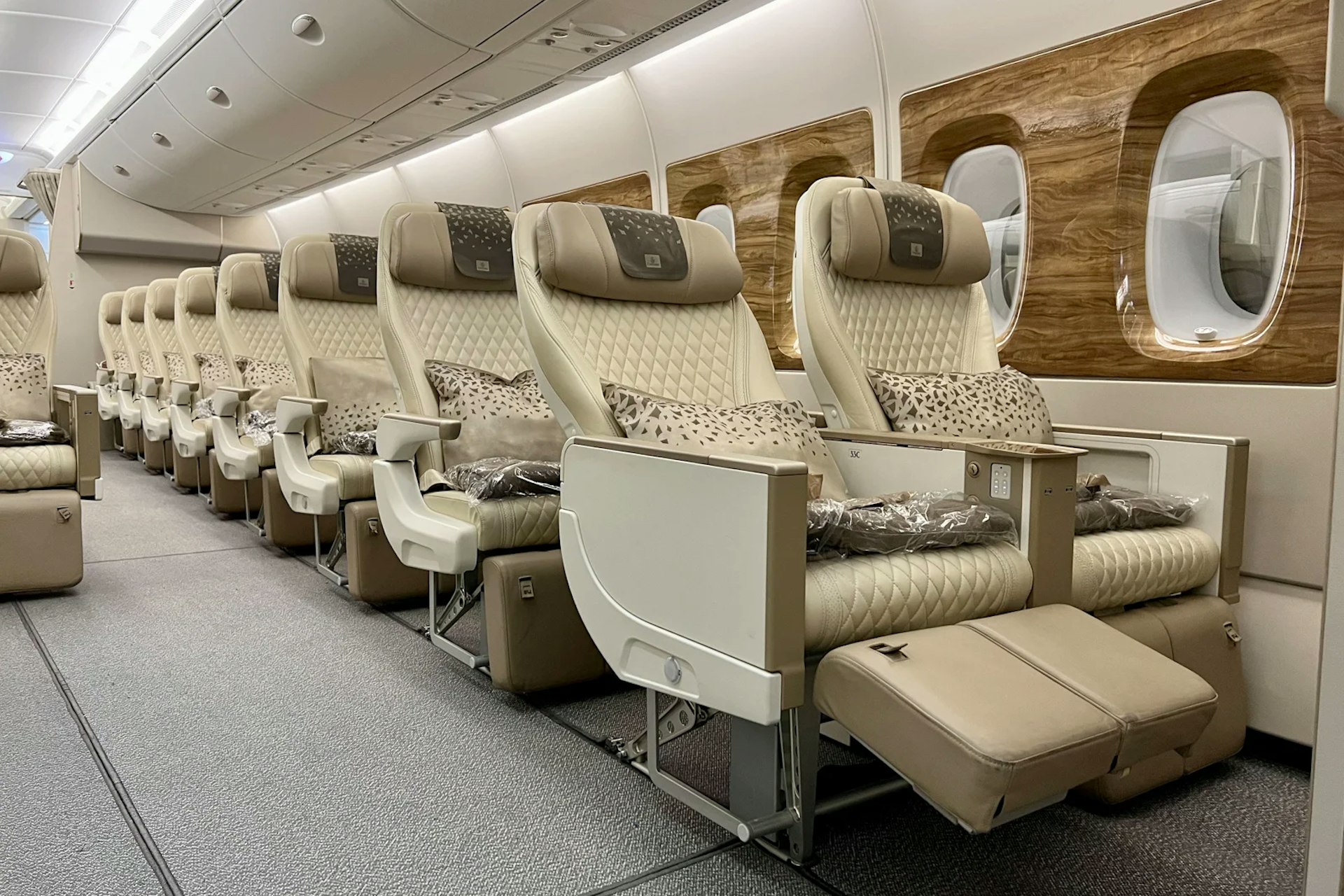 The new premium economy class found on select Emirates Airlines flights