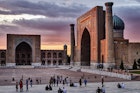 Uzbekistan, Samarkand, UNESCO World Heritage Site, Registan square, Cher Dor Madrasa
1167035658
Uzbekistan