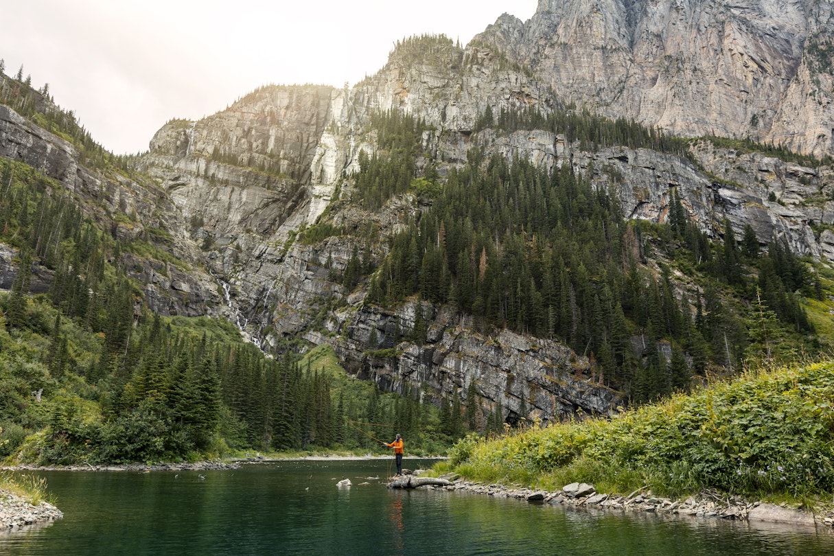 Fly fishing at Granite Lake in the Cabinet Mountain Wilderness in Montana.
1170766446
Montana
