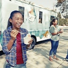 166837261
10-11 years, 30-34 years, 6-7 years, african-american ethnicity, black hair, boy, boys, brother, california, childhood, color image, daughter, day, dessert, eating, elementary age, enjoying, family, family with two children, food and drink, food truck, full length, girl, girls, grinning, happy, holding, horizontal, ice cream, indulgence, leaning, los angeles, mid adult, mid adult women, mixed race person, mobile, mother, multi-ethnic group, multicultural, multiculturalism, one parent, outdoors, owner, pacific, pacific islander ethnicity, people, photography, pre-adolescent child, retail, selling, shaved ice, sister, small business, smiling, sno cone, sno cone truck, son, standing, street food, sunny, sweet, temptation, three people, three quarter length, together, transportation, treat, truck, united states, urban, woman