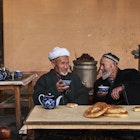 Uzbekistan, Fergana region, Kokand, Uzbek men in a chaikhana, traditional tea house
638640527
chaikhana, man, samovar, tea, tradition