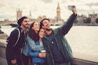 Group of friends taking selfie in London
903737534
London, UK