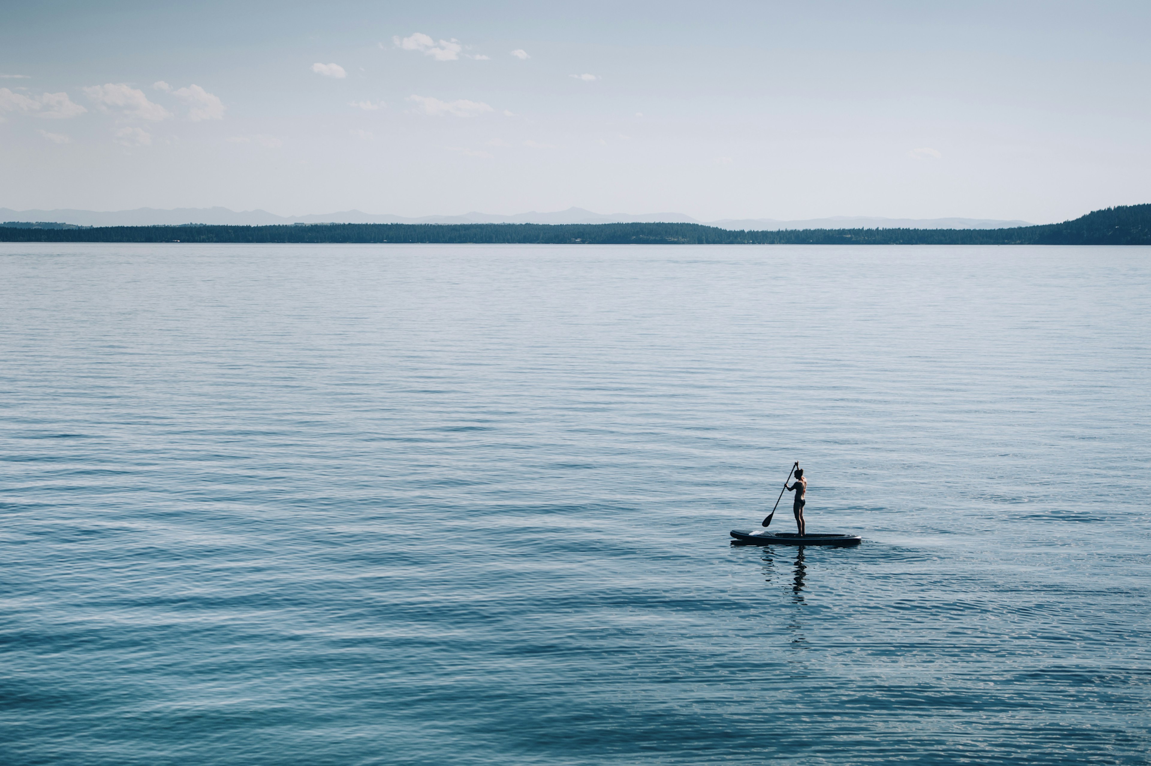 A tranquil scene on Flathead Lake