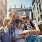 Family sightseeing Gdansk, Poland. They are checking map near the famous monument- the Green Gate...Nikon D850
969357596
green gate
A family on vacation in Gdansk checking a map together on the street