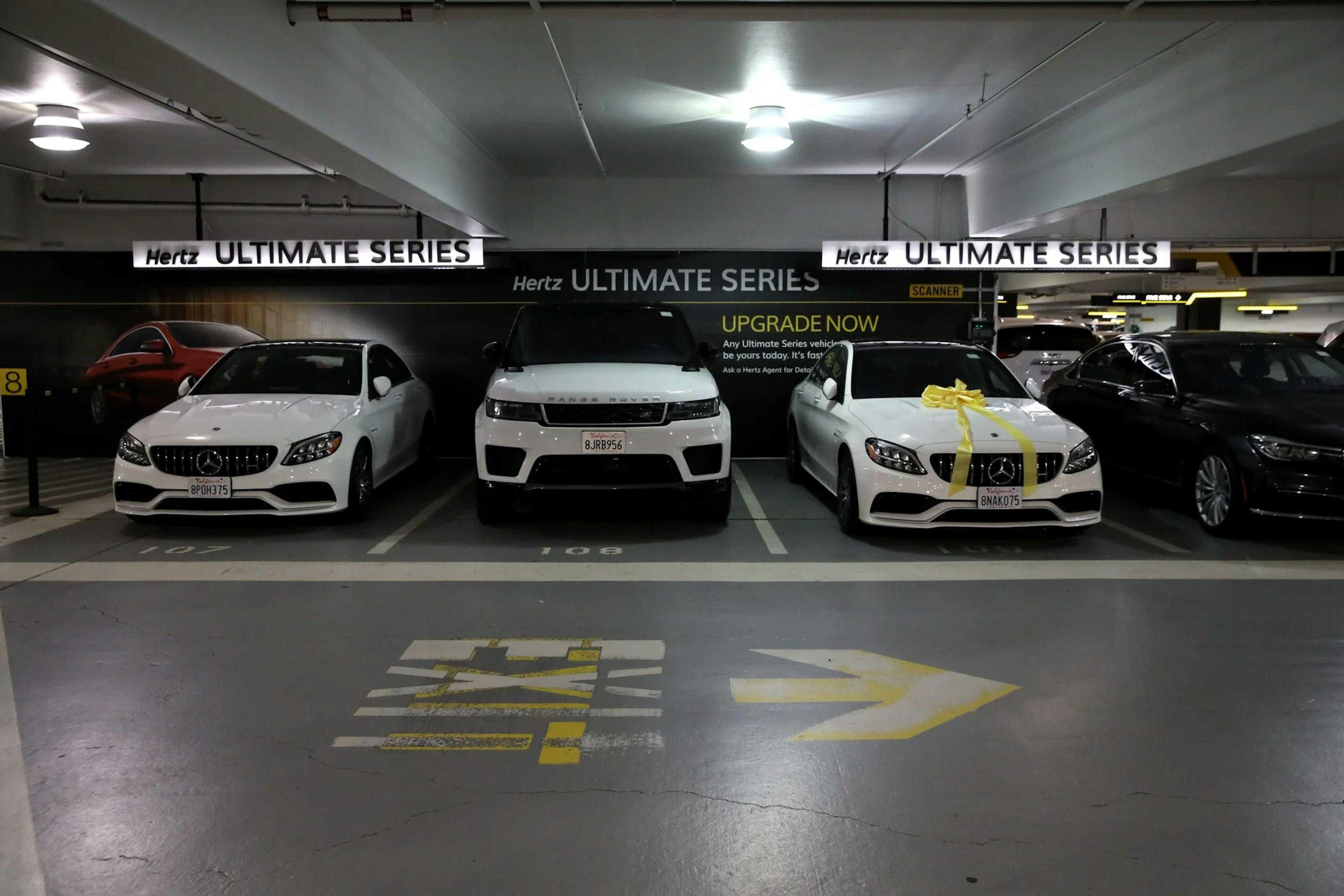 Hertz cars at San Francisco Airport