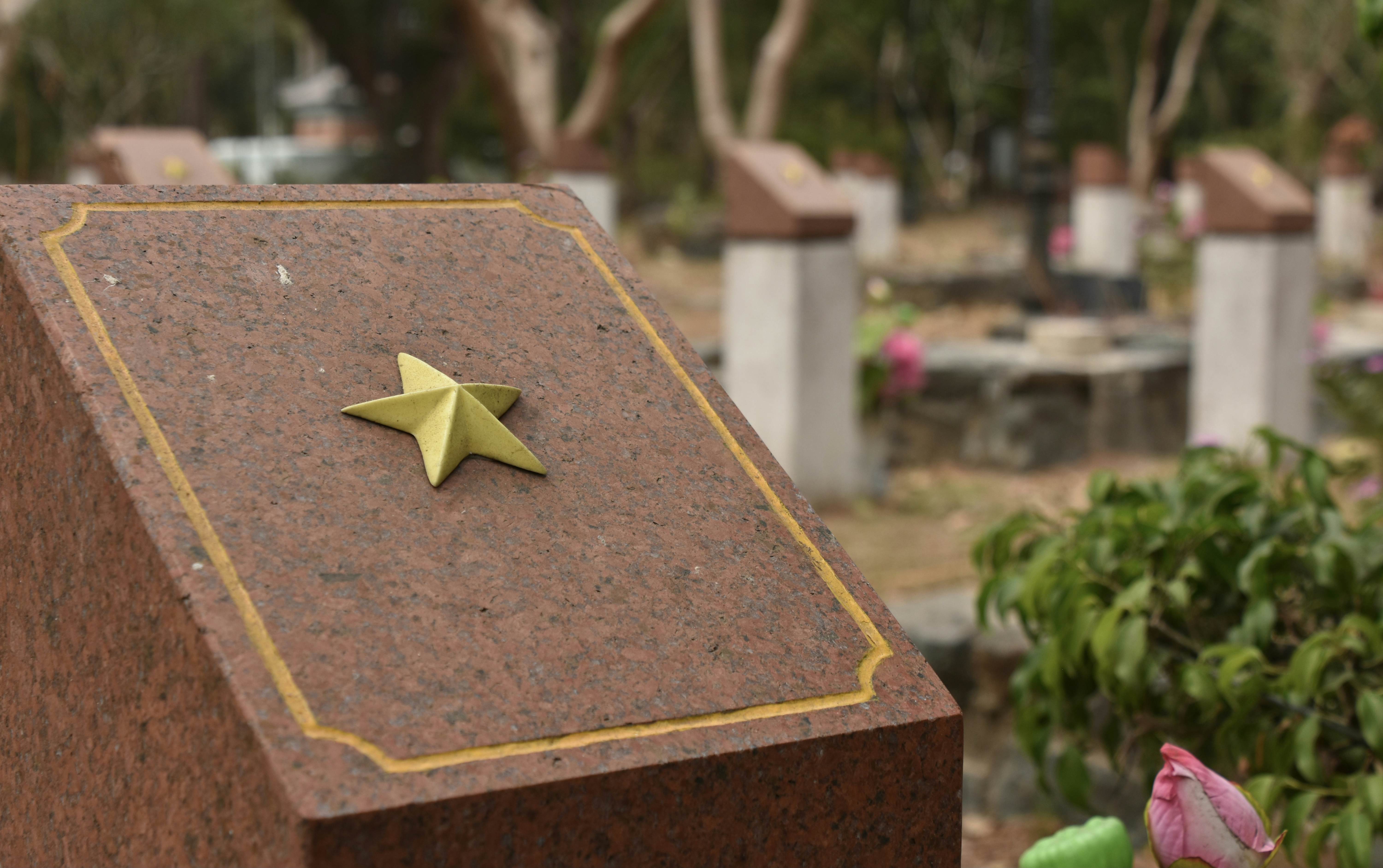Section of Hang Duong Cemetery for Unknown Soldiers, Con Dao, Vietnam.
