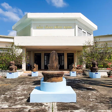 Binh Dinh, Vietnam - March 11, 2022 : Outside View Of Binh Dinh Museum In Quy Nhon City.