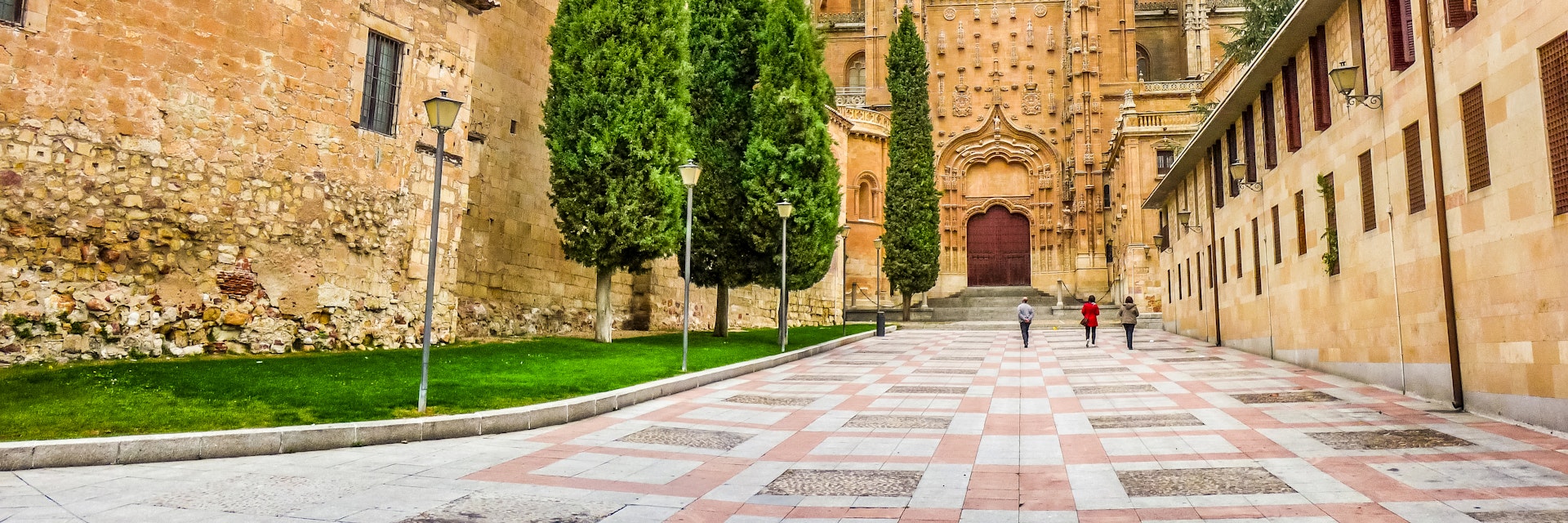 Beautiful view of Cathedral of Salamanca, Castilla y Leon region, Spain.