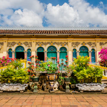 Binh Thuy ancient house is one of the rare French-style houses remaining in South, Vietnam.