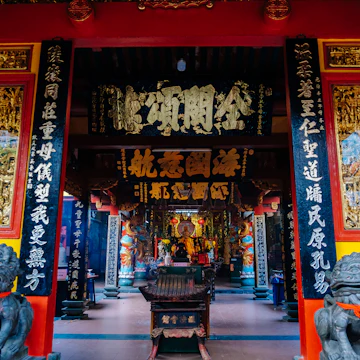 Quan Am Pagoda ('Hoi quan On Lang') or Ong Lao Temple - One of Vietnamese Chinese temple at Ho Chi Minh City.