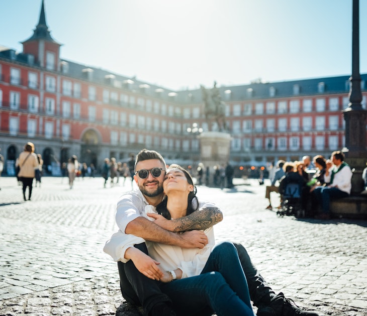 Visiting famous landmarks and places.Happy young couple tourists visiting famous Plaza Mayor square. Marid,Spain travel experience. Vacation in capital of Spain, blogger lifestyle.Europe honeymoon; Shutterstock ID 1617705667; your: Ben N Buckner; gl: 65050; netsuite: Online Editorial; full: Madrid Sponsored
1617705667
