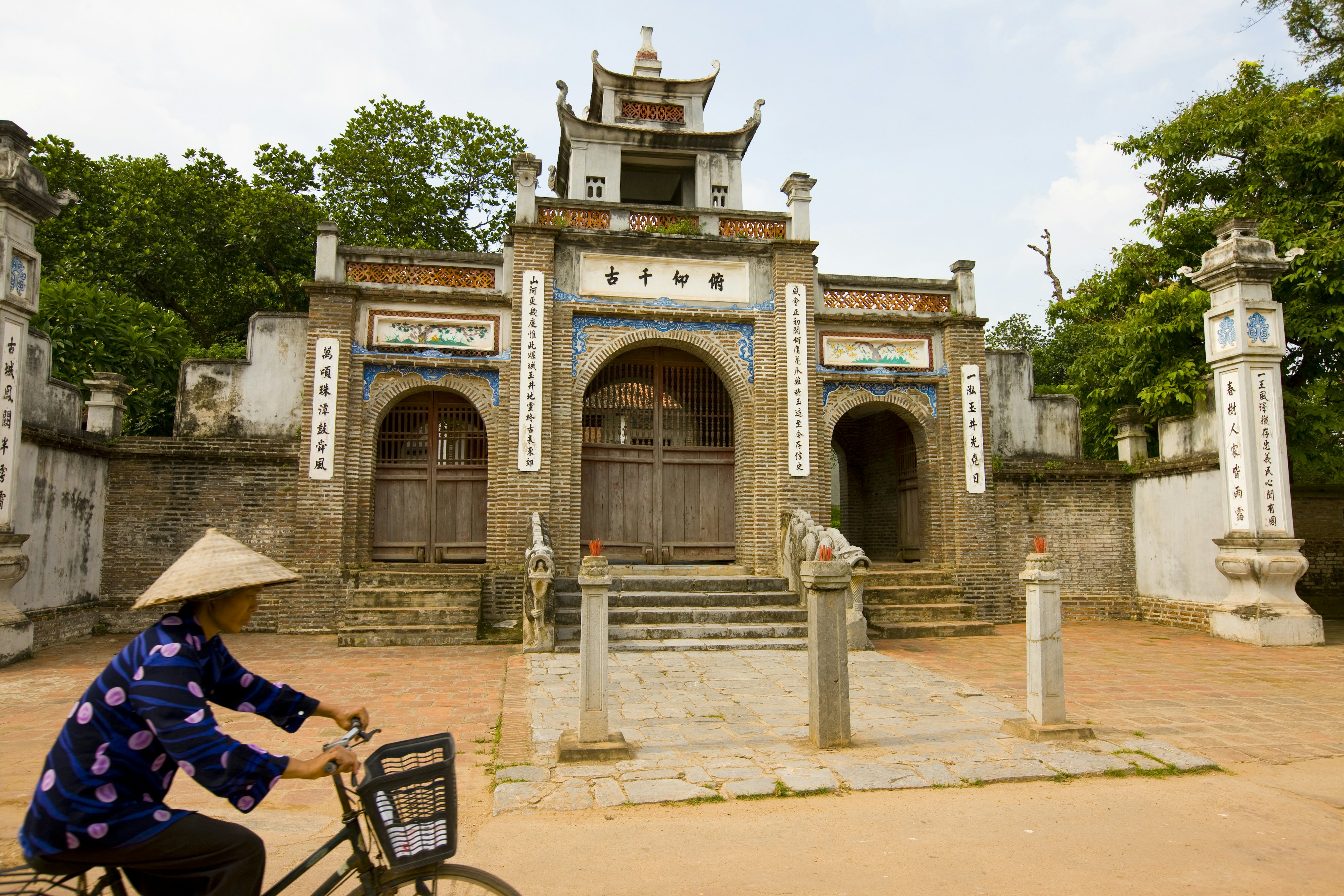 Thuc Dynasty temple, 5 August 2011, in Co Loa Citadel, near Hanoi, Vietnam.