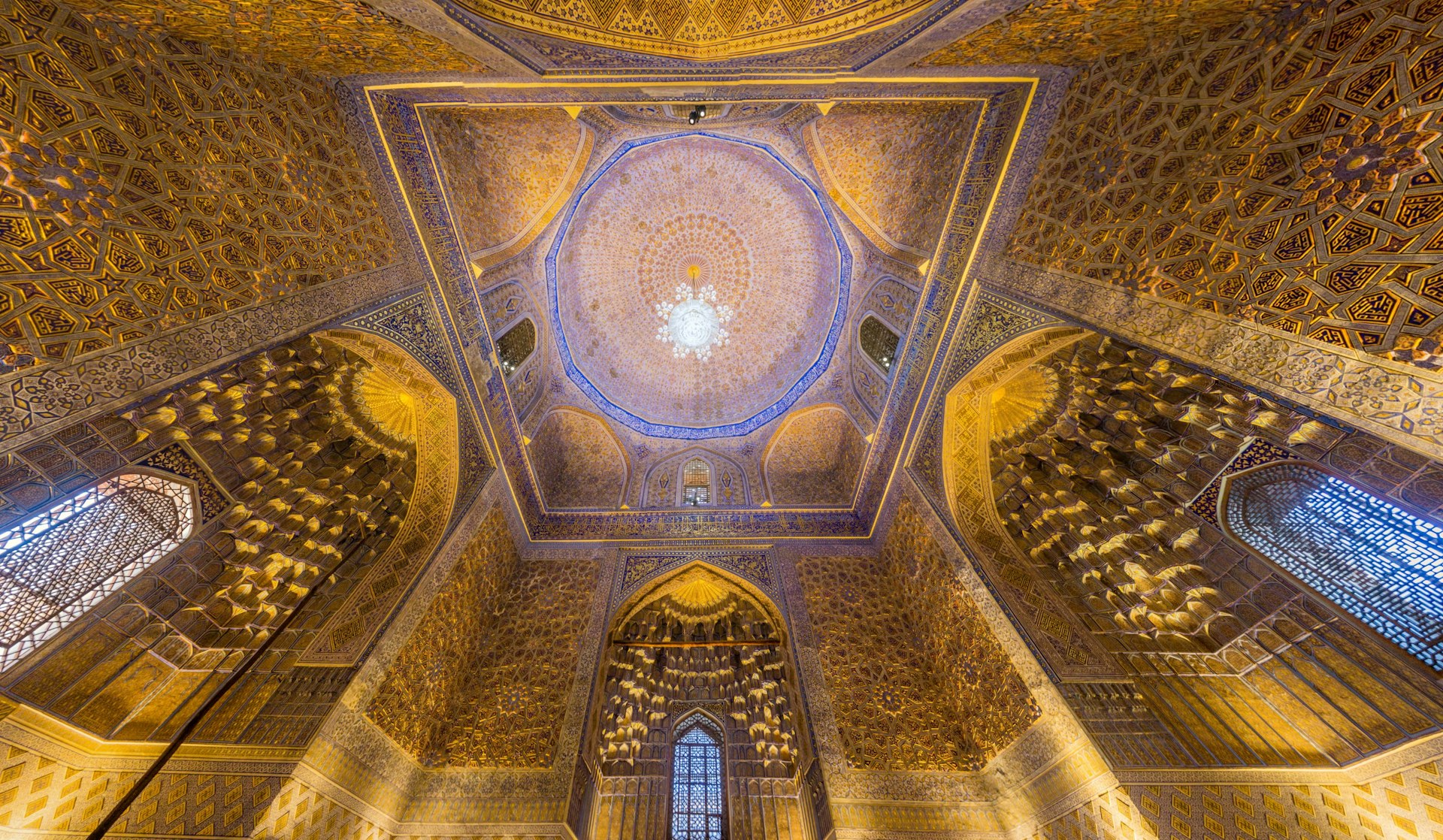 Cupola of Gur-e Amir Mausoleum in Samarkand, Uzbekistan