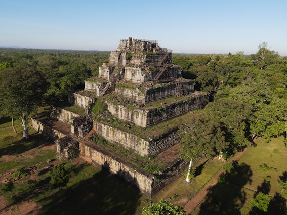 Prasat Koh Ker , Koh Ker Temple in beautiful drone shot; Shutterstock ID 2000858036; full: 65050; gl: Lonely Planet Online Editorial; netsuite: New Unesco sites for 2023; your: Brian Healy
2000858036