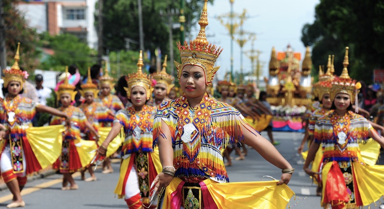 NAKHON SI THAMMARAT, THAILAND- September 22 : Manohra on 10th Month Festival.MANOHRA is folk dance in South of Thailand on September 22, 2014 in Nakhon Si Thammarat, Thailand.; Shutterstock ID 222863224; full: 65050; gl: Lonely Planet Online Editorial; netsuite: Where to visit in Southern Thailand; your: Brian Healy
222863224
aec, asia, asian, buddhist, celebration, dance, event, festival, folk, manohra, memorial, monora, nakhonsithammarat, parade, south, thailand, travel