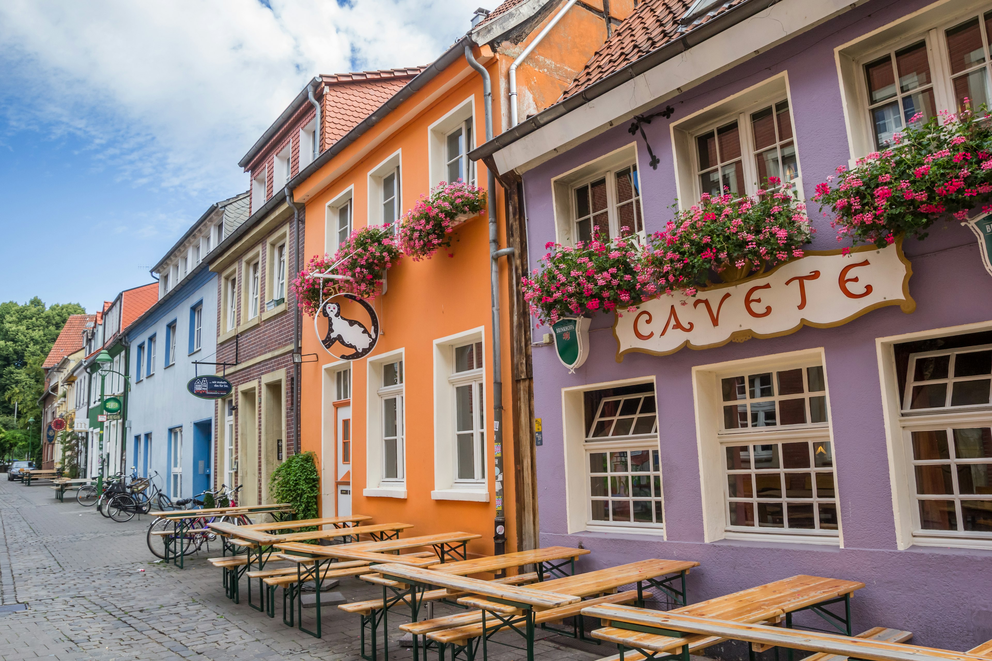 Colorful streets in Munster