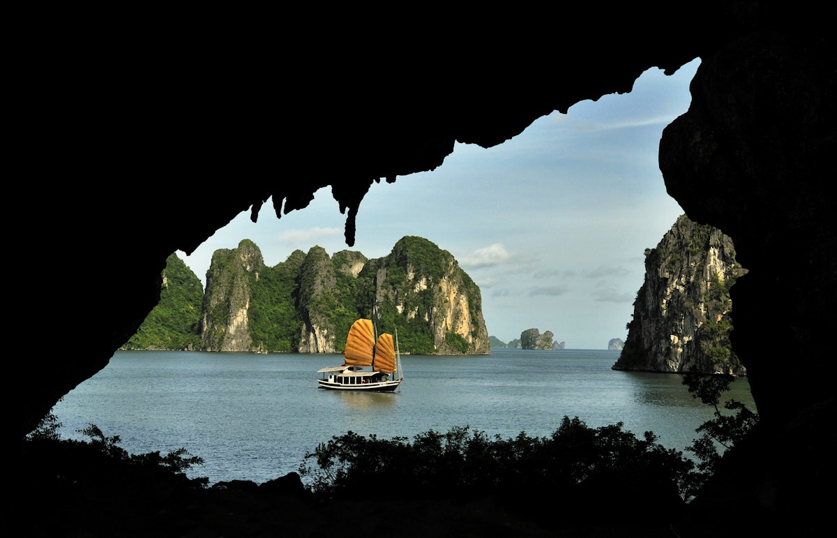 Hang Trong Cave also known as Drum Cave – The most beautiful cave in Ha Long Bay.