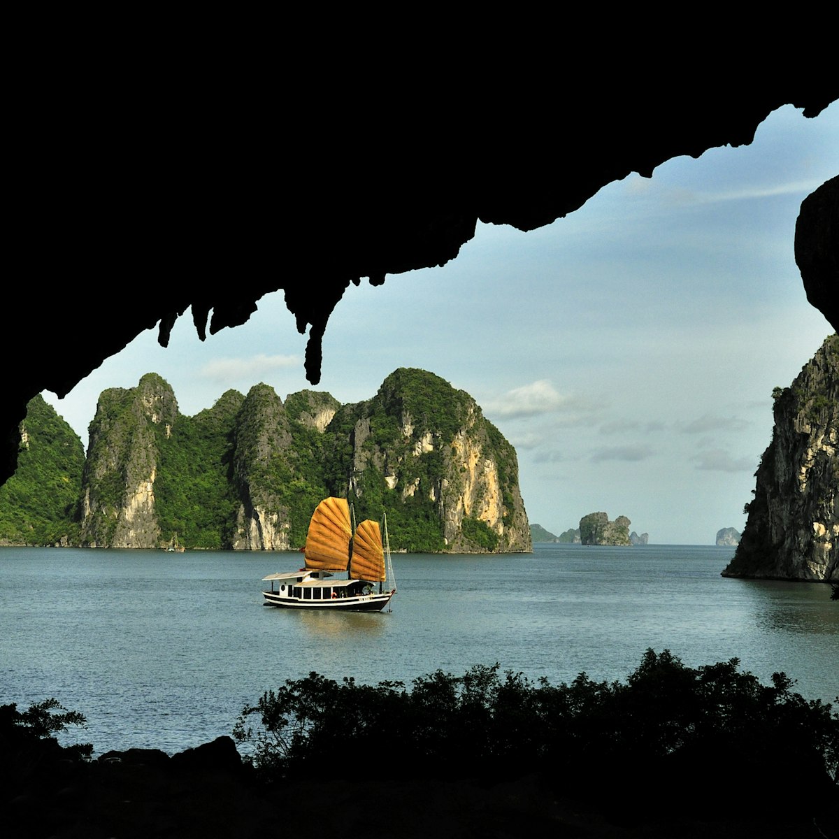 Hang Trong Cave also known as Drum Cave – The most beautiful cave in Ha Long Bay.