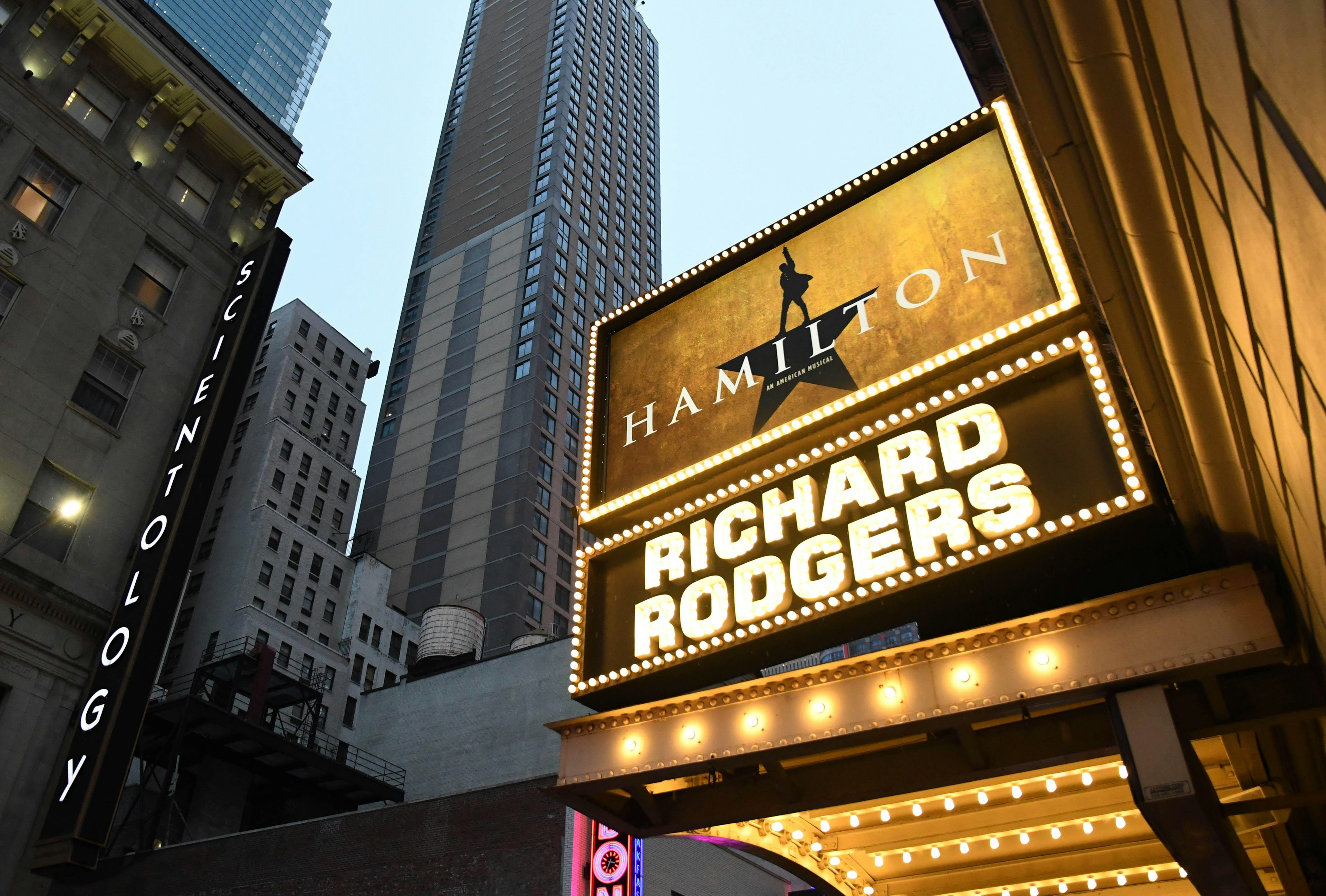 Hamilton the Broadway musical at the Richard Rogers Theater