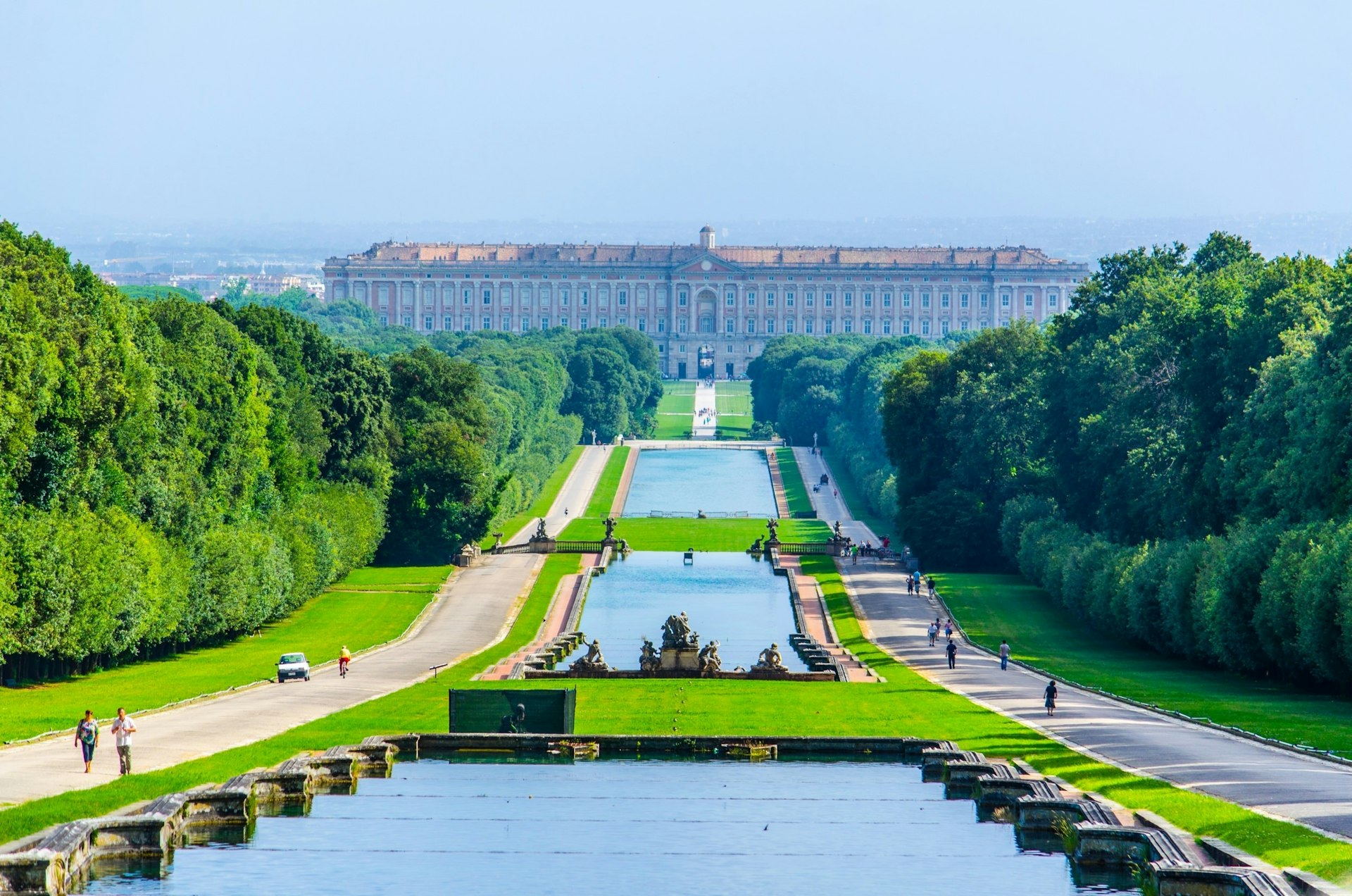 A view of the Palazzo Reale, Caserta, Calabria, Italy