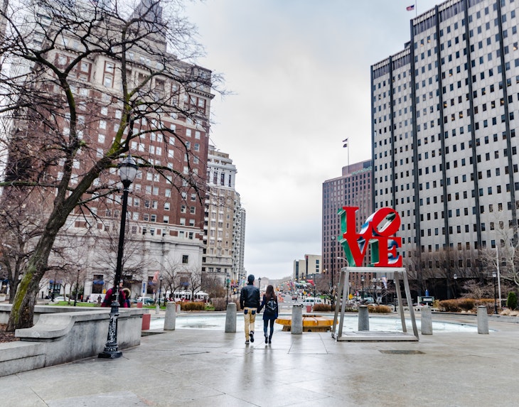 Philadelphia, PA / USA - 04/06/2015: Love Park, officially known as John F. Kennedy Plaza, is nicknamed Love Park for its reproduction of Robert Indiana's Love sculpture which overlooks the plaza.; Shutterstock ID 1377678332; full: 65050; gl: Online Editorial; netsuite: Philadelphia Free Things; your: Maya Stanton
1377678332
Philadelphia, PA / USA - 04/06/2015: Love Park, officially known as John F. Kennedy Plaza, is nicknamed Love Park for its reproduction of Robert Indiana's Love sculpture which overlooks the plaza.